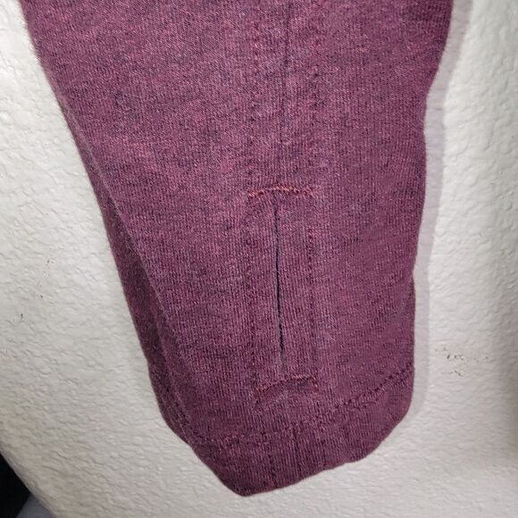 Lululemon Thats A Wrap Cardigan Jacket Bordeaux Purple Womens Sz 4 Activewear - Picture 4 of 6